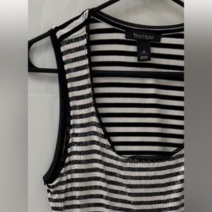 White House Black Market Striped Tank Top